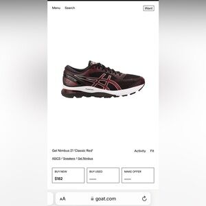 Nimbus 21 men’s size 9 women’s 11